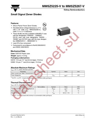 MMSZ5231B-V-GS08 datasheet  